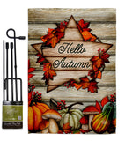 Autumn Farmhouse - Harvest & Autumn Fall Vertical Impressions Decorative Flags HG192704 Made In USA