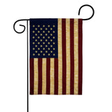 USA Vintage - Historic Americana Vertical Applique Decorative Flags HG108404