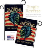 Native Heart - Historic Americana Vertical Impressions Decorative Flags HG108635 Made In USA