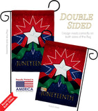 Happy Juneteenth Day - Historic Americana Vertical Impressions Decorative Flags HG108641 Made In USA