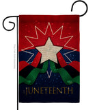 Happy Juneteenth Day - Historic Americana Vertical Impressions Decorative Flags HG108641 Made In USA