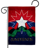 Happy Juneteenth Day - Historic Americana Vertical Impressions Decorative Flags HG108641 Made In USA