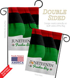 Juneteenth Freedom Day - Historic Americana Vertical Impressions Decorative Flags HG108642 Made In USA