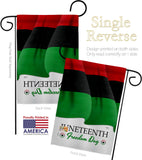 Juneteenth Freedom Day - Historic Americana Vertical Impressions Decorative Flags HG108642 Made In USA