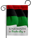 Juneteenth Freedom Day - Historic Americana Vertical Impressions Decorative Flags HG108642 Made In USA