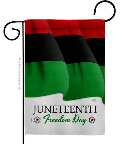 Juneteenth Freedom Day - Historic Americana Vertical Impressions Decorative Flags HG108642 Made In USA