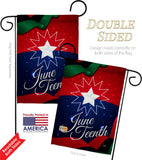 Juneteenth Holiday - Historic Americana Vertical Impressions Decorative Flags HG108643 Made In USA