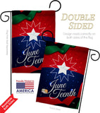 Juneteenth Holiday - Historic Americana Vertical Impressions Decorative Flags HG108643 Made In USA