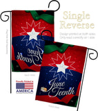 Juneteenth Holiday - Historic Americana Vertical Impressions Decorative Flags HG108643 Made In USA