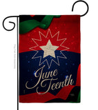Juneteenth Holiday - Historic Americana Vertical Impressions Decorative Flags HG108643 Made In USA