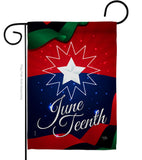 Juneteenth Holiday - Historic Americana Vertical Impressions Decorative Flags HG108643 Made In USA