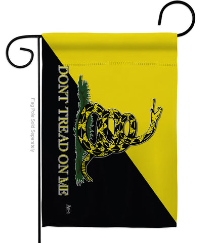 Gadsden Anarcho Capitalist - Historic Americana Vertical Impressions Decorative Flags HG140723 Made In USA
