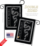 Black Join Or Die - Historic Americana Vertical Impressions Decorative Flags HG140725 Made In USA