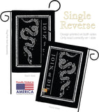 Black Join Or Die - Historic Americana Vertical Impressions Decorative Flags HG140725 Made In USA