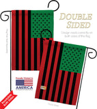 African American - Historic Americana Vertical Impressions Decorative Flags HG140726 Made In USA