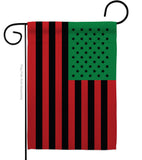 African American - Historic Americana Vertical Impressions Decorative Flags HG140726 Made In USA