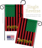 Juneteenth American - Historic Americana Vertical Impressions Decorative Flags HG140727 Made In USA