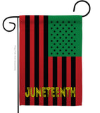 Juneteenth American - Historic Americana Vertical Impressions Decorative Flags HG140727 Made In USA