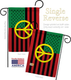 African American Peace - Historic Americana Vertical Impressions Decorative Flags HG140728 Made In USA