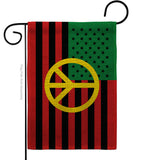 African American Peace - Historic Americana Vertical Impressions Decorative Flags HG140728 Made In USA