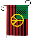 African American Peace - Historic Americana Vertical Impressions Decorative Flags HG140728 Made In USA