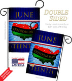 Freedom Day - Historic Americana Vertical Impressions Decorative Flags HG140996 Made In USA