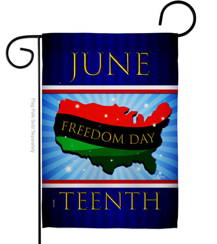 Freedom Day - Historic Americana Vertical Impressions Decorative Flags HG140996 Made In USA