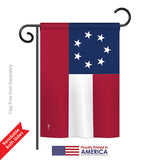 Star & Bars - Historic Americana Vertical Impressions Decorative Flags HG140683 Printed In USA