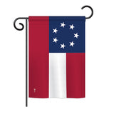 Star & Bars - Historic Americana Vertical Impressions Decorative Flags HG140683 Printed In USA