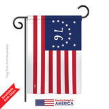 Bennington - Historic Americana Vertical Impressions Decorative Flags HG140703 Printed In USA