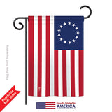 Betsy Ross - Historic Americana Vertical Impressions Decorative Flags HG140704 Printed In USA