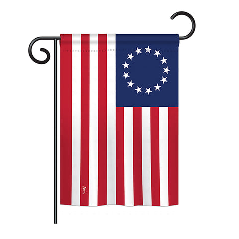 Betsy Ross - Historic Americana Vertical Impressions Decorative Flags HG140704 Printed In USA