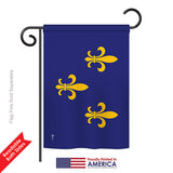 Fleur De Lis - Historic Americana Vertical Impressions Decorative Flags HG140712 Printed In USA