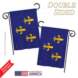 Fleur De Lis - Historic Americana Vertical Impressions Decorative Flags HG140712 Printed In USA