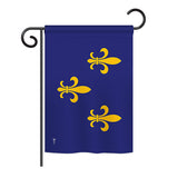 Fleur De Lis - Historic Americana Vertical Impressions Decorative Flags HG140712 Printed In USA