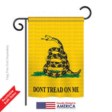Gadsden - Historic Americana Vertical Impressions Decorative Flags HG108066 Printed In USA
