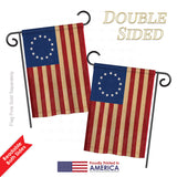 Betsy Ross Vintage - Historic Americana Vertical Impressions Decorative Flags HG108068 Printed In USA