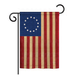 Betsy Ross Vintage - Historic Americana Vertical Impressions Decorative Flags HG108068 Printed In USA