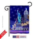 Freedom of Liberty - Historic Americana Vertical Impressions Decorative Flags HG191054 Printed In USA