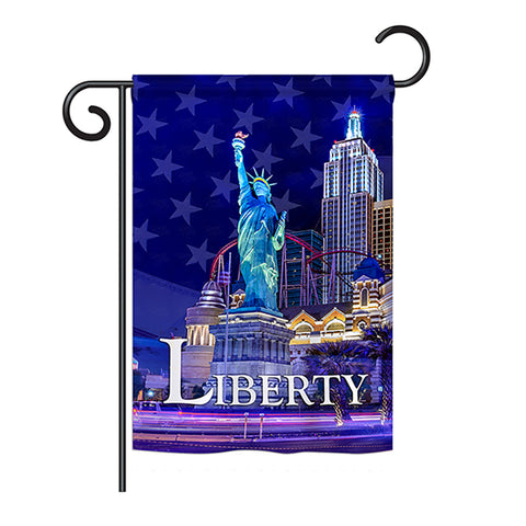 Freedom of Liberty - Historic Americana Vertical Impressions Decorative Flags HG191054 Printed In USA