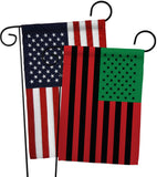 African American - Historic Americana Vertical Impressions Decorative Flags HG140726 Made In USA