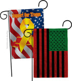 African American - Historic Americana Vertical Impressions Decorative Flags HG140726 Made In USA