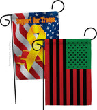 African American - Historic Americana Vertical Impressions Decorative Flags HG140726 Made In USA