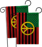 African American Peace - Historic Americana Vertical Impressions Decorative Flags HG140728 Made In USA