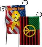 African American Peace - Historic Americana Vertical Impressions Decorative Flags HG140728 Made In USA