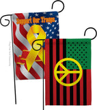 African American Peace - Historic Americana Vertical Impressions Decorative Flags HG140728 Made In USA