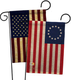 Betsy Ross Americana Historic Impressions Decorative Vertical Flags Pack