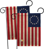 Betsy Ross Americana Historic Impressions Decorative Vertical Flags Pack