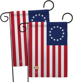 Betsy Ross Americana Historic Impressions Decorative Vertical Flags Pack