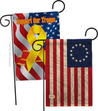 Betsy Ross Americana Historic Impressions Decorative Vertical Flags Pack